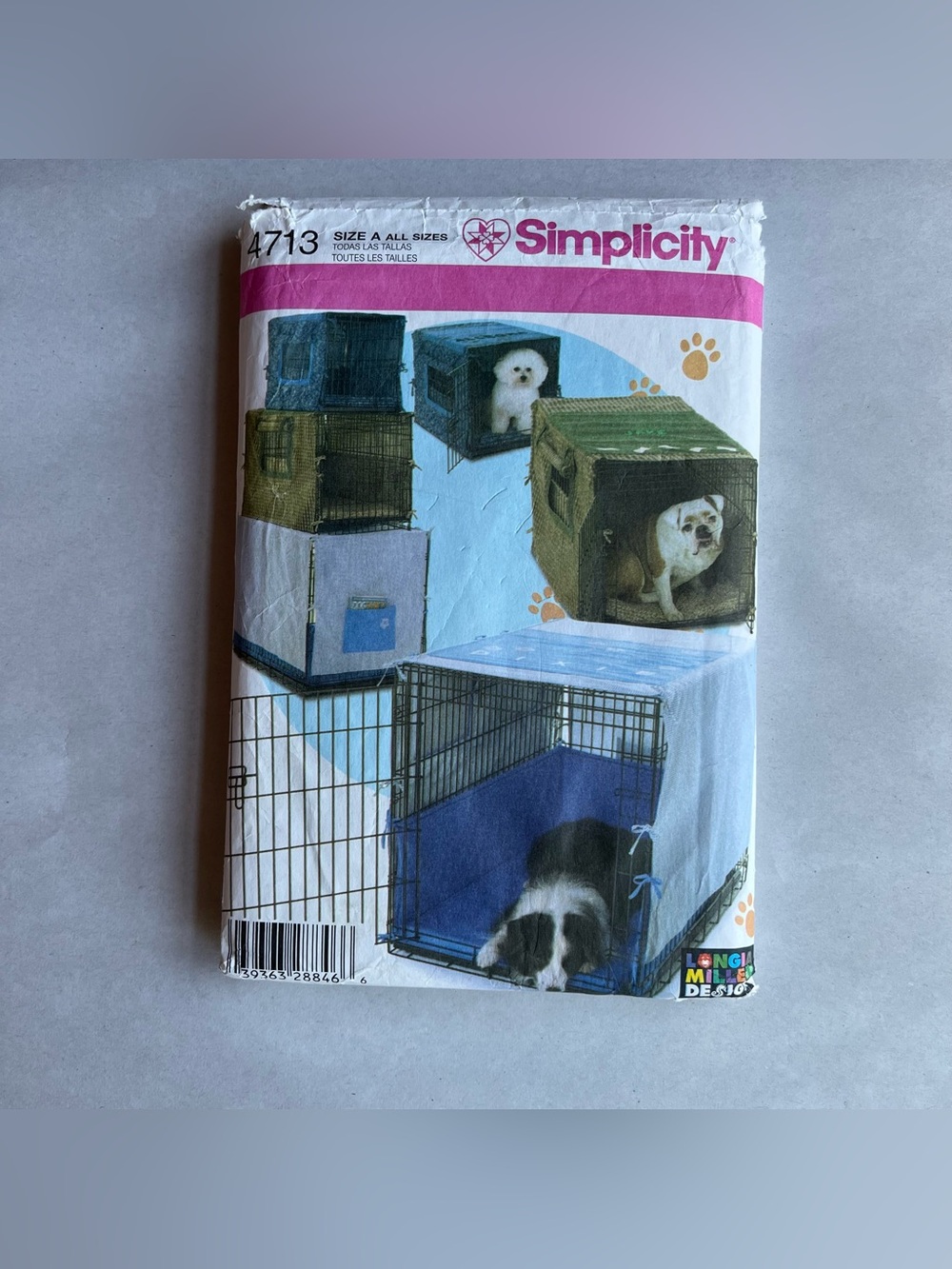 Simplicity 4713 Pet Crate Covers & Accessories Sewing Pattern